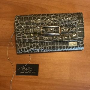 Gray snakeskin Beijo wallet